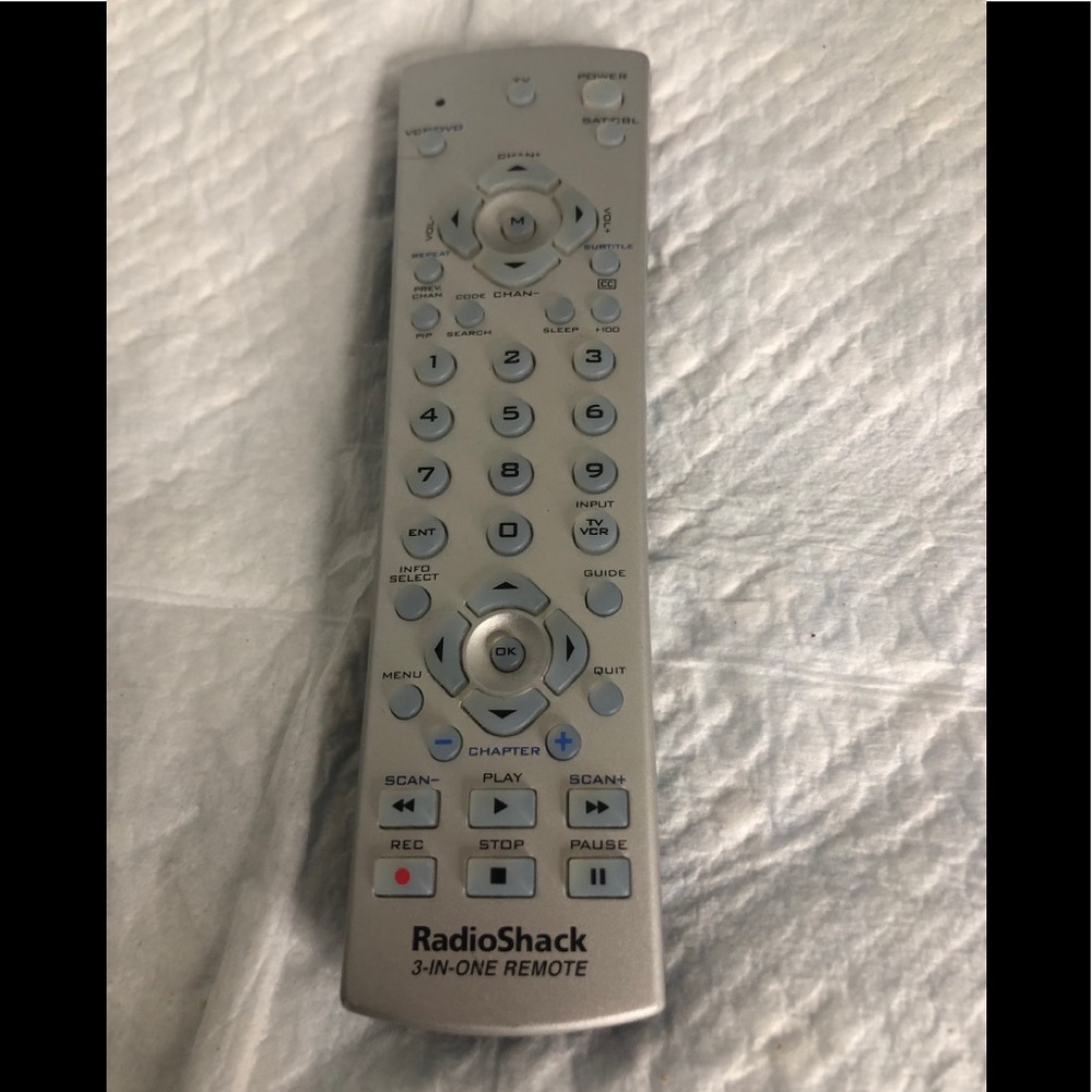 RadioShack 3 in one remote 15-2143